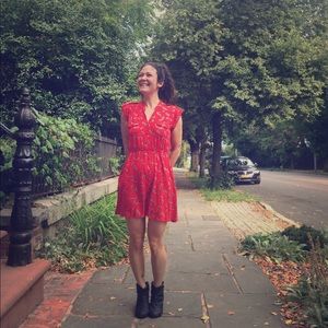 Short Red Dress by Angie,  Size Medium